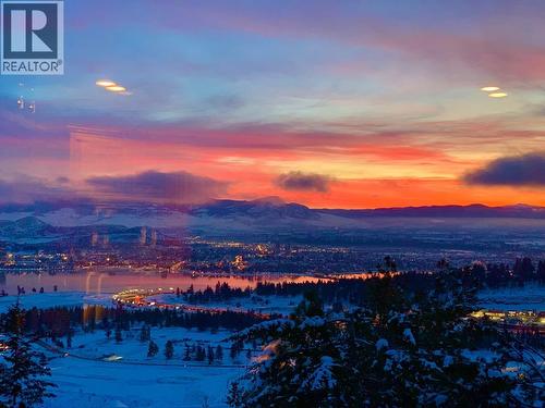 Winter Sunset - 1837 Shaleridge Place, West Kelowna, BC - Outdoor With View