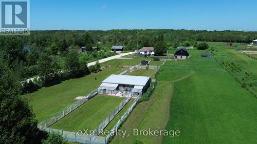 15 Kennel Dog Boarding Facility. Fenced-In Run. - 125 Lake Drive, West Grey, ON - Outdoor With View