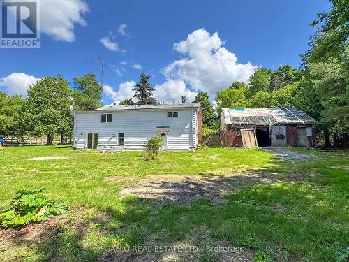 back of raised bungalow and \"garage\" - 16558 Highway 48, Whitchurch-Stouffville, ON - Outdoor