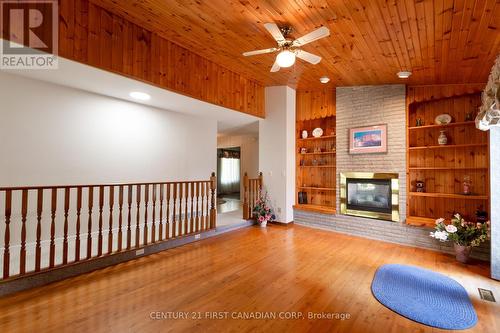 196 Hull Road, Strathroy-Caradoc (Ne), ON - Indoor With Fireplace