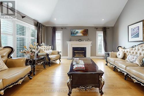 1832 Chesbro Court, Mississauga, ON - Indoor Photo Showing Living Room With Fireplace