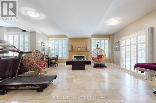 1832 Chesbro Court, Mississauga, ON - Indoor Photo Showing Living Room With Fireplace