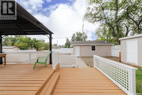 777 Hochelaga Street E, Moose Jaw, SK - Outdoor With Deck Patio Veranda With Exterior