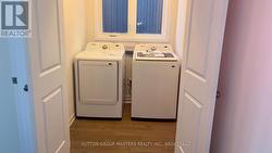 Upstairs Laundry with brand new washer and dryer - 