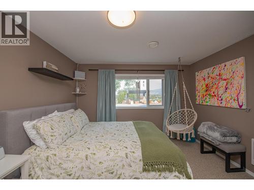 Second bedroom in the basement - 161 Cranberry Lane, Vernon, BC - Indoor Photo Showing Bedroom