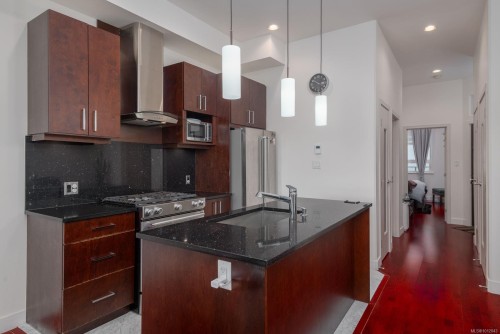 303-10 Chapel St, Nanaimo, BC - Indoor Photo Showing Kitchen With Upgraded Kitchen