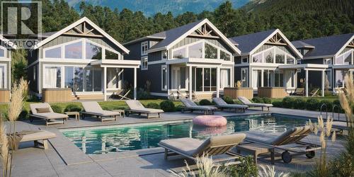 Artist's Rendering - 8200 97A Highway Unit# 8, Mara, BC - Outdoor With In Ground Pool With Deck Patio Veranda With Facade
