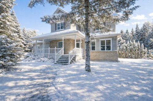 Façade - 465 Rue Des Lilas, Sainte-Adèle, QC - Outdoor With Deck Patio Veranda With Facade
