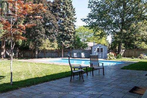 1577 Old Spar Court, Mississauga, ON - Outdoor With In Ground Pool With Backyard