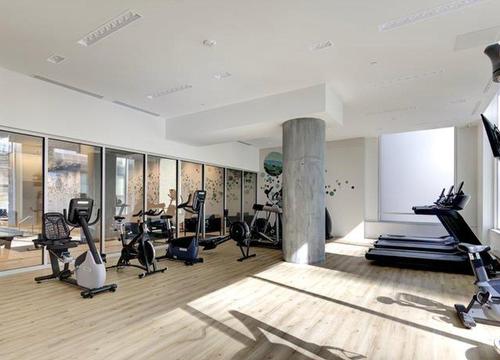 Salle d'exercice - 1705-1020 Rue De La Montagne, Montréal (Ville-Marie), QC - Indoor Photo Showing Gym Room