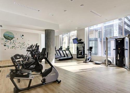 Salle d'exercice - 1705-1020 Rue De La Montagne, Montréal (Ville-Marie), QC - Indoor Photo Showing Gym Room