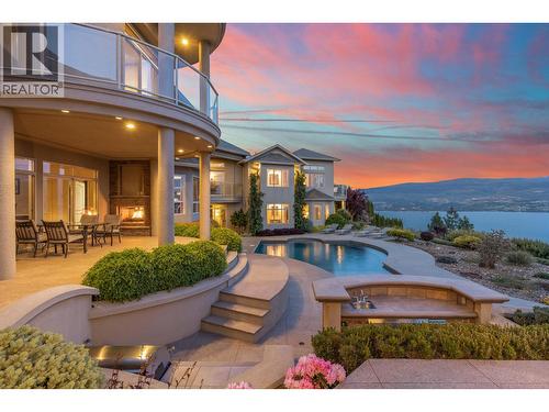 1284 Timothy Place, West Kelowna, BC - Outdoor With Body Of Water With In Ground Pool With View