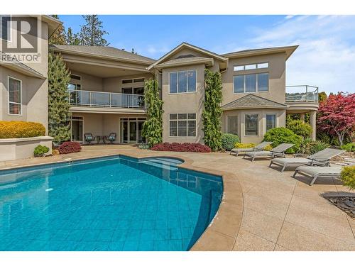 1284 Timothy Place, West Kelowna, BC - Outdoor With In Ground Pool With Balcony