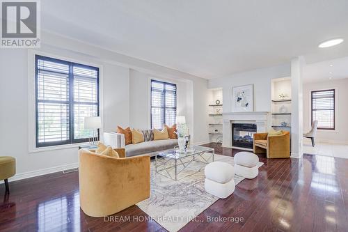 3519 Trilogy Trail, Mississauga, ON - Indoor Photo Showing Living Room With Fireplace