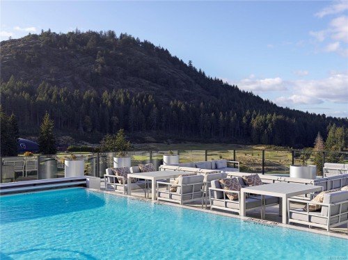 603-2000 Hannington Rd, Langford, BC - Outdoor With In Ground Pool With View