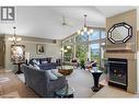 1991 Horizon Drive, West Kelowna, BC  - Indoor Photo Showing Living Room With Fireplace 