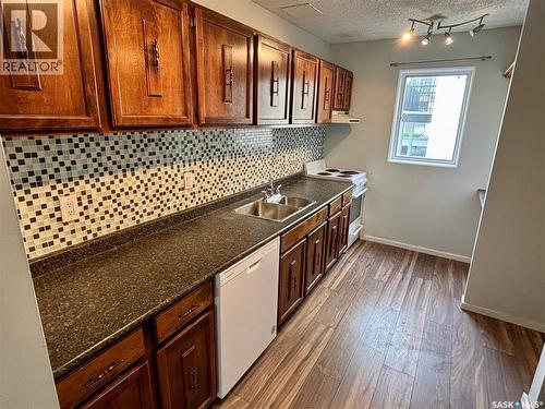 203 423 4Th Avenue N, Saskatoon, SK - Indoor Photo Showing Kitchen With Double Sink