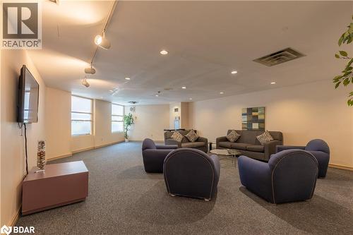 Living area featuring rail lighting, carpet, and recessed lighting - 12 Laurelcrest Street Unit# 1112, Brampton, ON - Indoor