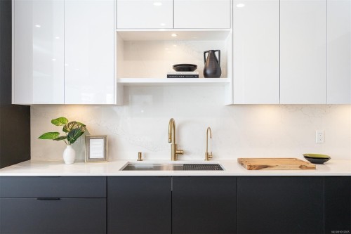 1102-1010 View St, Victoria, BC - Indoor Photo Showing Kitchen With Upgraded Kitchen