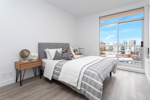 1102-1010 View St, Victoria, BC - Indoor Photo Showing Bedroom