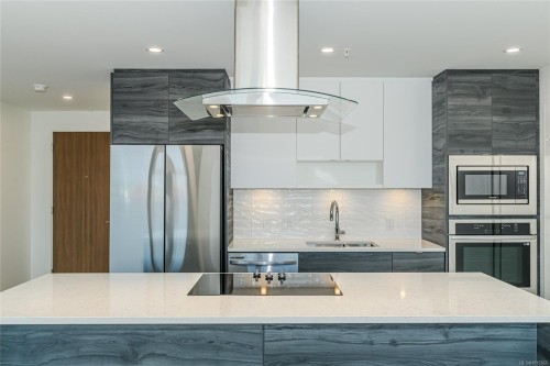 905-1628 Store St, Victoria, BC - Indoor Photo Showing Kitchen With Upgraded Kitchen
