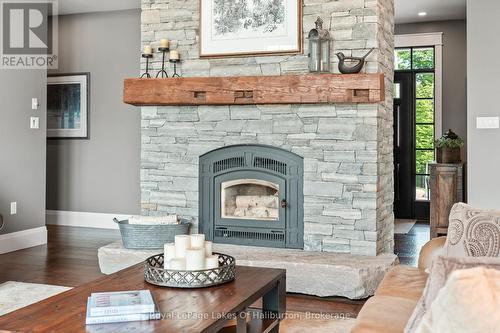 1143 Trillium Trail, Dysart Et Al (Dudley), ON - Indoor Photo Showing Living Room With Fireplace