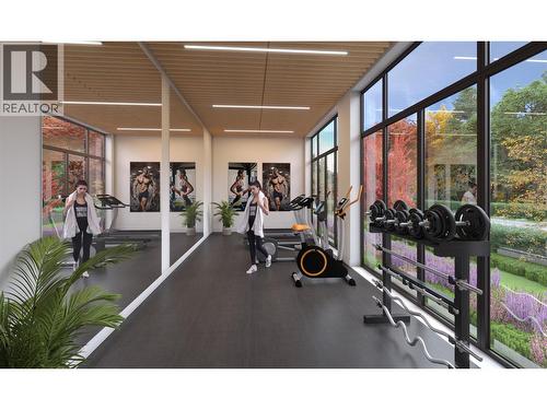 1380 Pridham Avenue Unit# 201, Kelowna, BC - Indoor Photo Showing Gym Room