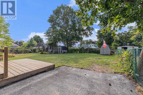 Backyard deck and outdoor shed - 49 Main Street E, Smiths Falls, ON 