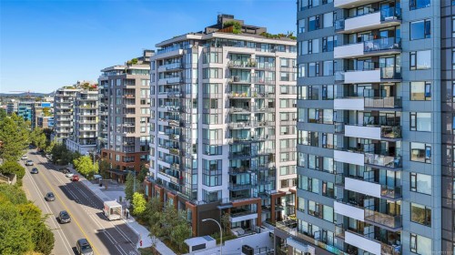 1108-363 Tyee Rd, Victoria, BC - Outdoor With Balcony With Facade
