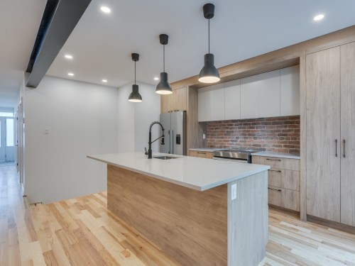 Cuisine - 4448A  - 4454A Av. Papineau, Montréal (Le Plateau-Mont-Royal), QC - Indoor Photo Showing Kitchen With Upgraded Kitchen