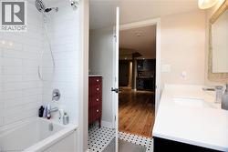 Full bath with shower / bath combination and vanity - 