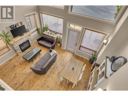 6930 Barcelona Drive E Unit# 47, Fintry, BC - Indoor With Fireplace