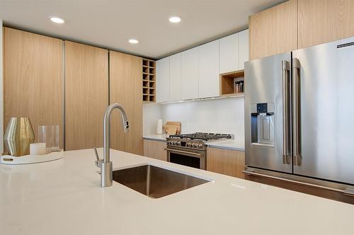307-2780 Olalla Road, West Kelowna, BC - Indoor Photo Showing Kitchen With Stainless Steel Kitchen With Upgraded Kitchen