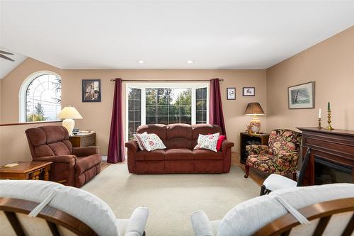 3900 Haskins Road, Creston, BC - Indoor Photo Showing Living Room With Fireplace