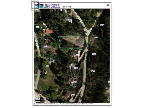 RDCO aerial map view of lot outline (approximate) - 9444 Hodges Road, Vernon, BC 