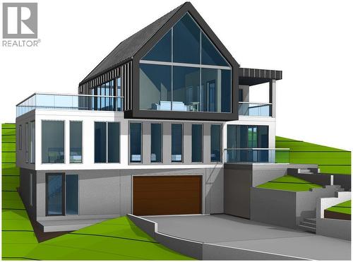 Rendering of potential home from professional plans - 9444 Hodges Road, Vernon, BC 