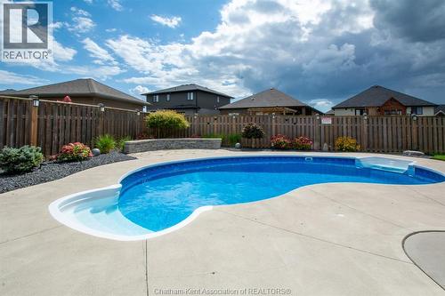 64 Valencia Drive, Chatham, ON - Outdoor With In Ground Pool With Deck Patio Veranda With Backyard