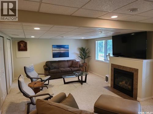 6 Eagle View Way, Elk Ridge, SK - Indoor With Fireplace