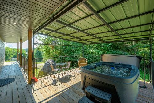 Spa - 1696 Ch. Chapleau, Nominingue, QC - Outdoor With Deck Patio Veranda With Exterior