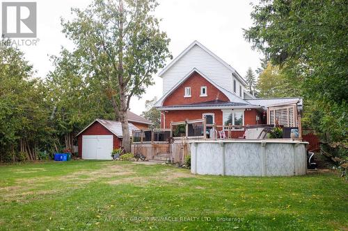 414 Osborne Street, Brock (Beaverton), ON - Outdoor With Above Ground Pool With Deck Patio Veranda