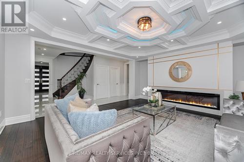 19 Richland Crescent, Brampton, ON - Indoor With Fireplace