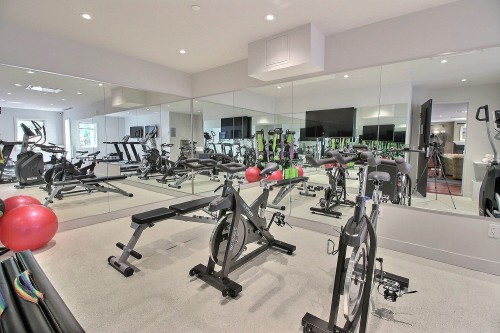 Salle d'exercice - 114-694 Ch. Ripple Cove, Ayer'S Cliff, QC - Indoor Photo Showing Gym Room