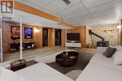 Virtually Staged-Basement Rec Room - 