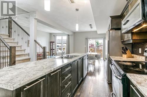105 Eclipse Crescent, Greater Sudbury, ON - Indoor Photo Showing Kitchen With Double Sink With Upgraded Kitchen