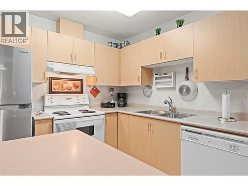 4900 Okanagan Avenue Unit# 402, Vernon, BC - Indoor Photo Showing Kitchen With Double Sink