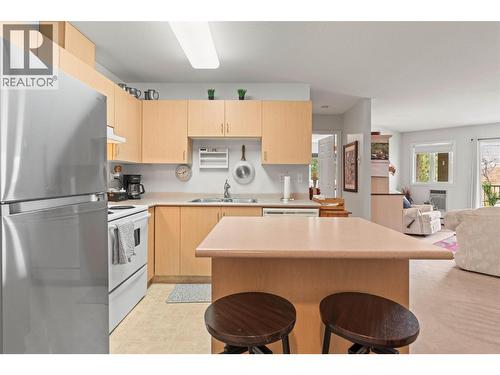 4900 Okanagan Avenue Unit# 402, Vernon, BC - Indoor Photo Showing Kitchen With Double Sink