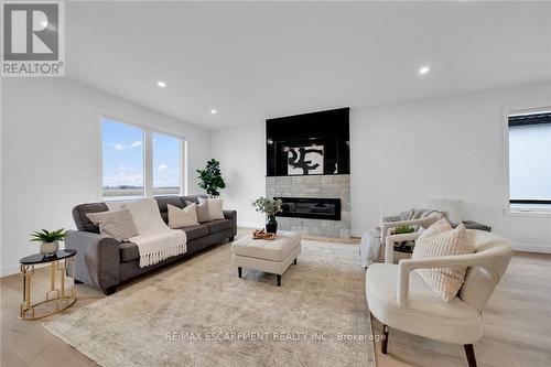 4093 Rainham Road, Haldimand, ON - Indoor Photo Showing Living Room With Fireplace