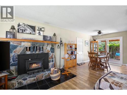 229 Lakeshore Drive, Chase, BC - Indoor Photo Showing Living Room With Fireplace
