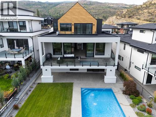 1240 Ponds Avenue, Kelowna, BC - Outdoor With In Ground Pool With Balcony