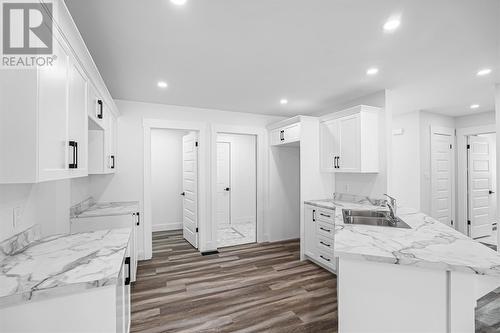 26 Forest Road, Gambo, NL - Indoor Photo Showing Kitchen With Double Sink